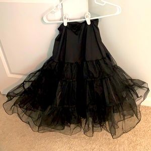 Black tidetell brand 50s crinoline petticoat